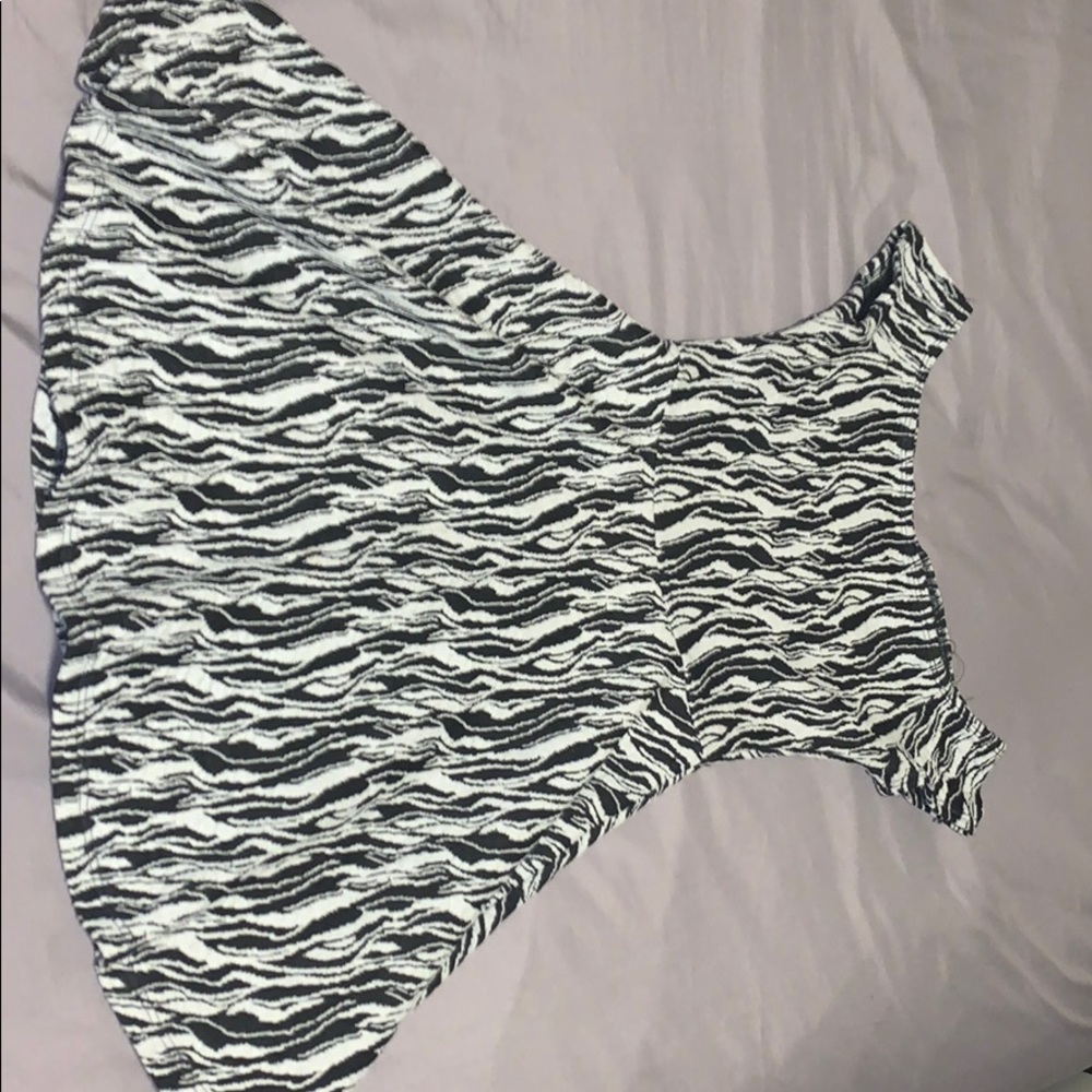 Black and White Short Dress